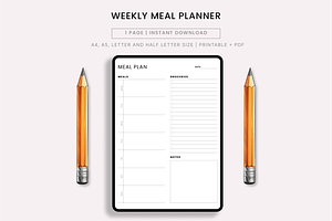 Weekly Meal Planner & Grocery List