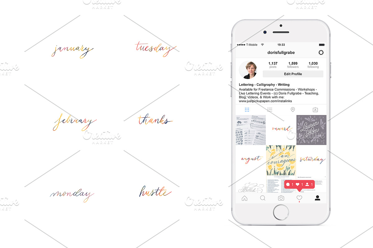 Instagram Feed Bundle, a Social Media Template by dorisfullgrabe (Photo 2 of 2)