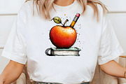 Back to School Apple Clipart Bundle, a Seasonal Illustration by Designworld (Thumbnail 5 of 7)