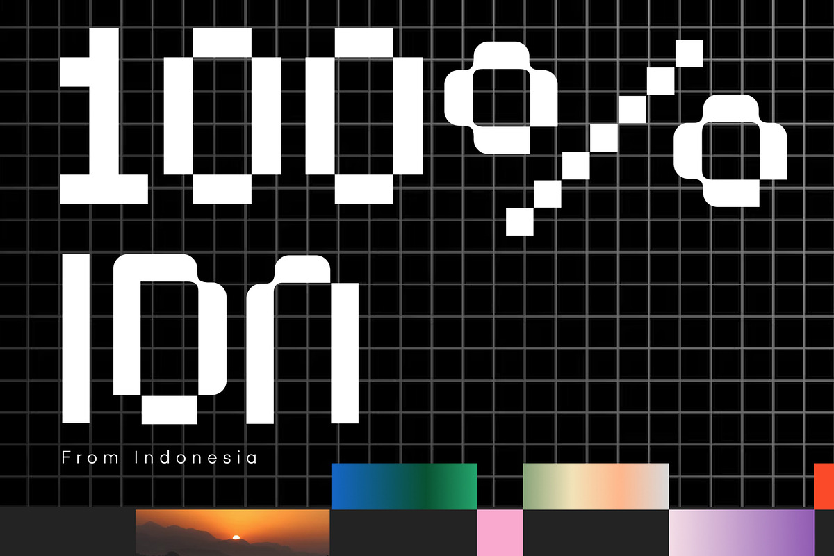 Pigxel - Modern Pixel Typeface, a Serif Font by delipensil (Photo 2 of 9)