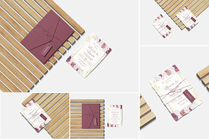 Invitation Card Mockup for Branding, an Advertising Mockup by Indah