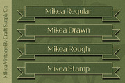 Mikea Vintage, a Sans Serif Font by Craft Supply Co. (Thumbnail 2 of 8)