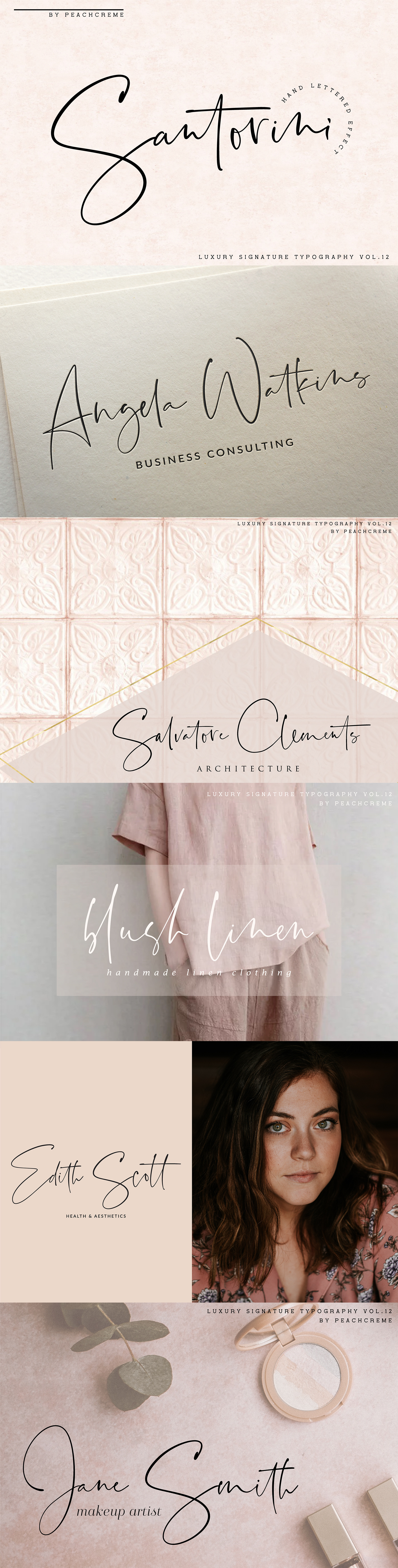Santorini // Luxury Signature Font by Peachcreme | Creative Market