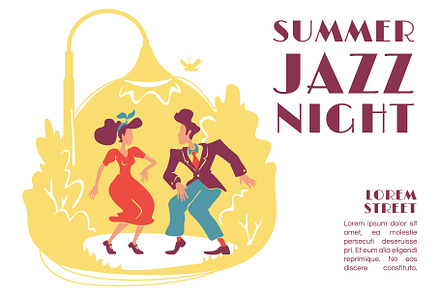 Summer jazz night, a Poster Template by The img