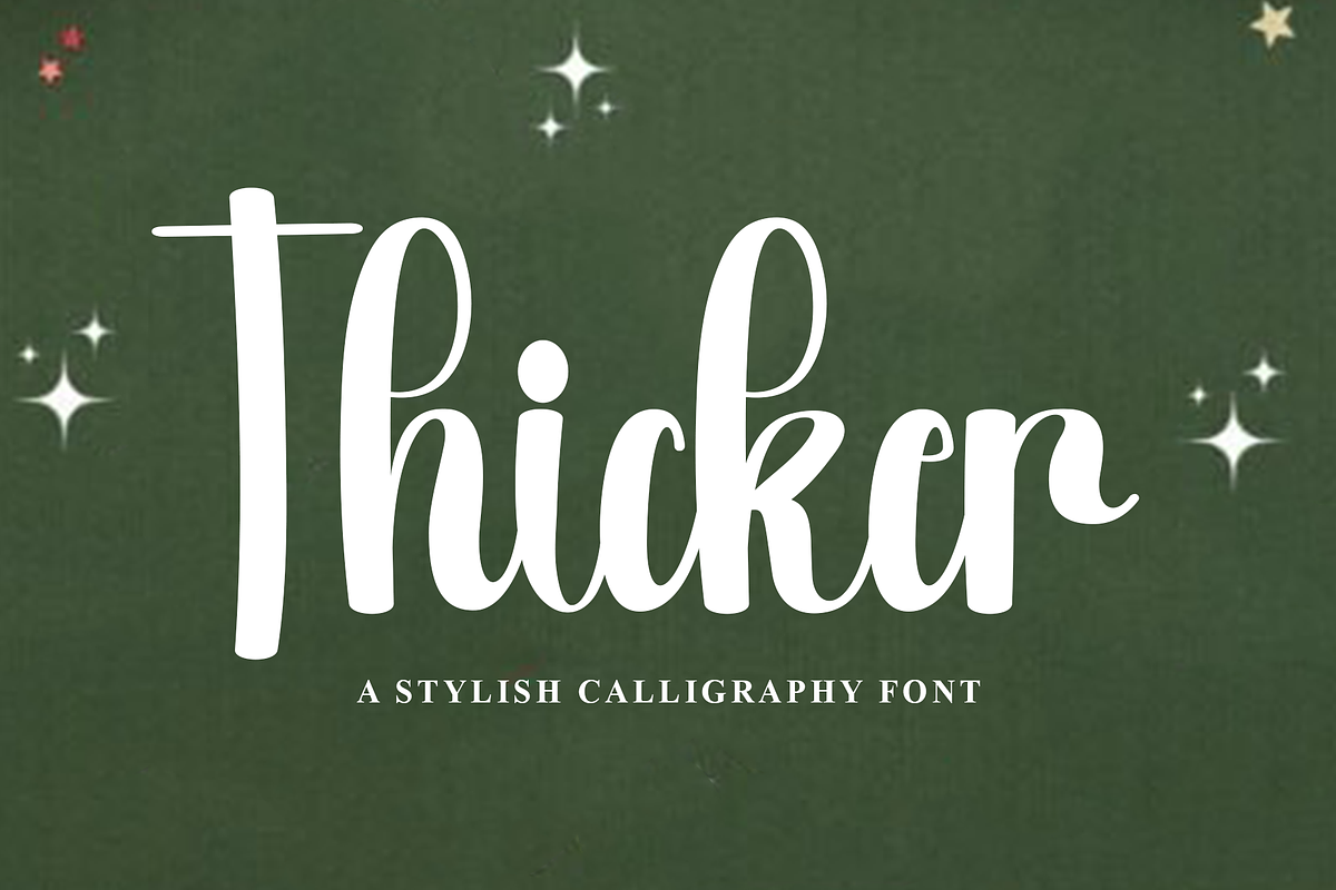 Thicker, a Handwritten Font by InermediaSTUDIO (Photo 1 of 8)