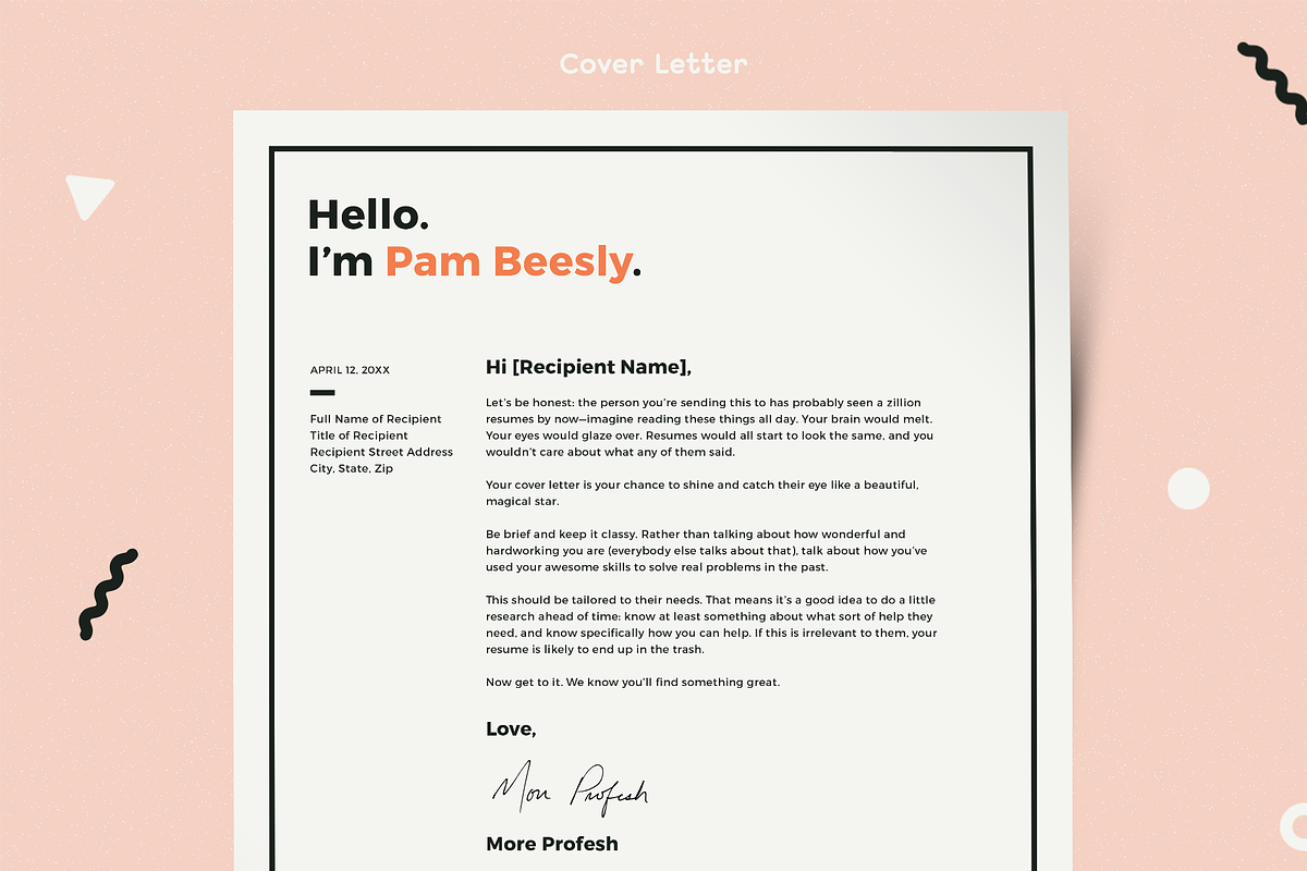2 Page Resume Template / CV Template, a Resume Template by More Profesh (Photo 3 of 9)