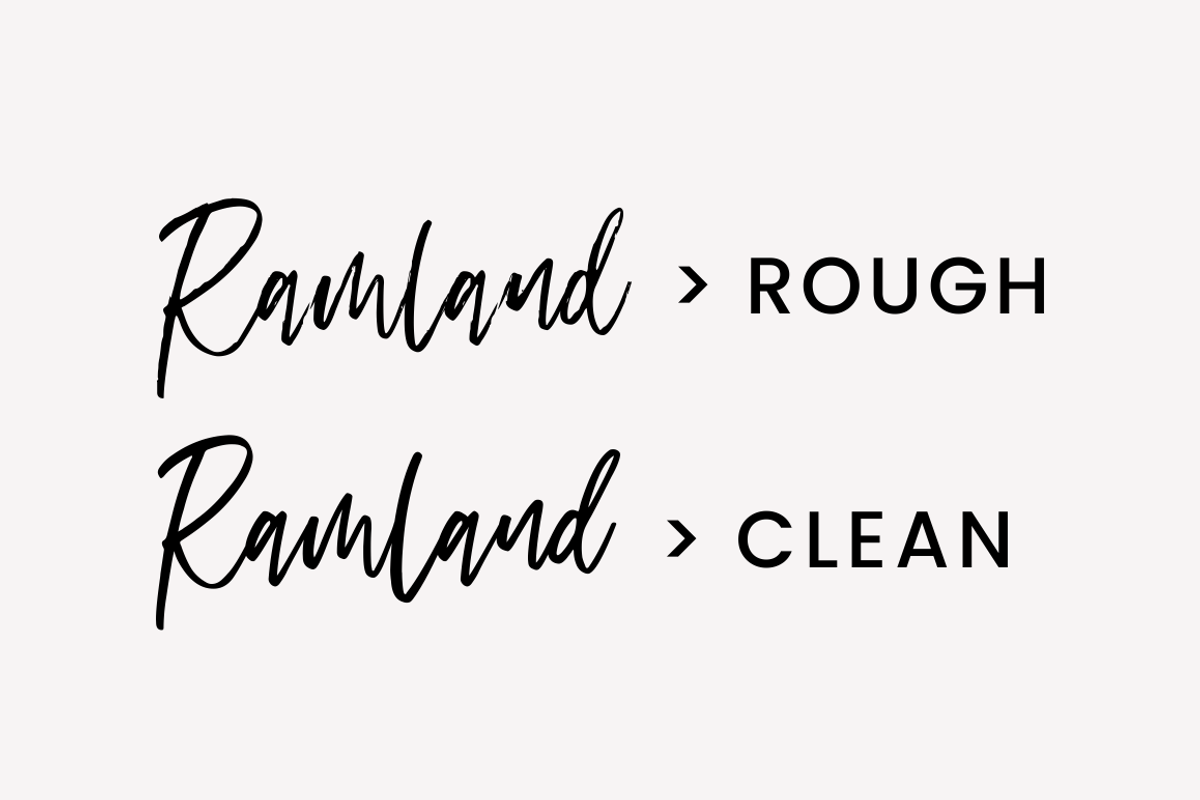 Ramland - Clean & Rough Script preview 2