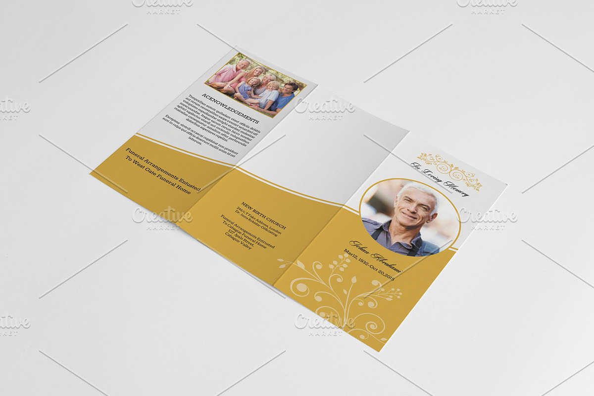 Trifold Funeral Template-V631, a Brochure Template by Template Shop (Photo 4 of 5)