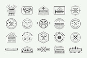 Set of vintage carpentry logos, a Branding & Logo Template by AkimD (Thumbnail 7 of 8)