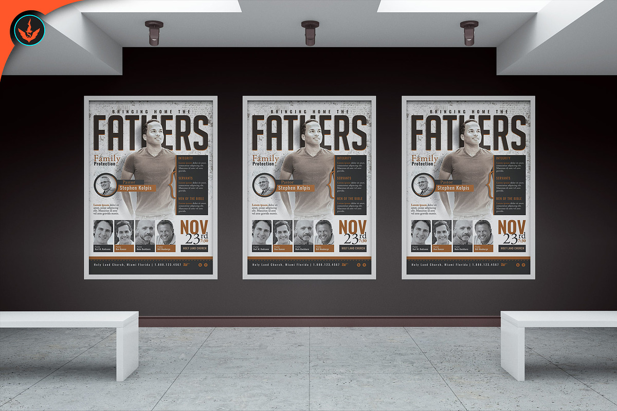 Fathers Church Conference Flyer, a Flyer Template by SeraphimChris (Photo 9 of 12)