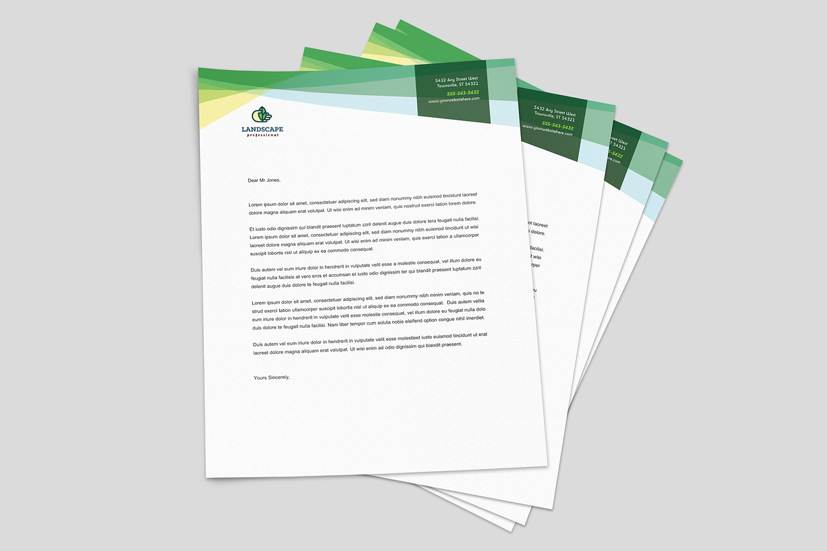 Landscaping Stationery Template preview 2