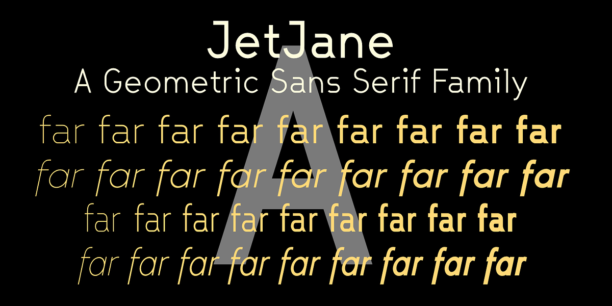 JetJane, a Sans Serif Font by Ingrimayne Type (Photo 2 of 9)