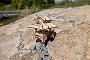Asian Plant House - Laser Cut File, an Object Graphic by VectorPainter (Thumbnail 4 of 15)