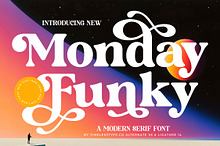 Monday Funky Modern Serif Font