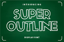 Super Outline font