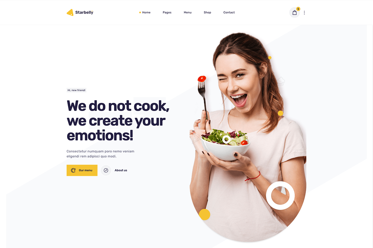 Restaurant & Cafe HTML Template, a HTML Template by UInstrument (Photo 1 of 11)