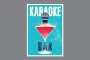 Karaoke grunge vector poster set., an Object Illustration by PoPaShop (Thumbnail 6 of 8)