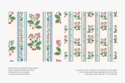berry stripe seamless pattern, a Pattern Graphic by Pink Studio Art (Thumbnail 3 of 4)
