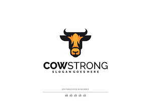 Cow Head Mascot Logo Design, a Branding & Logo Template by Artnivora.Std
