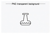 Science and Lab Tube and Flask Icons, an Outline Icon by Designfour (Thumbnail 3 of 7)