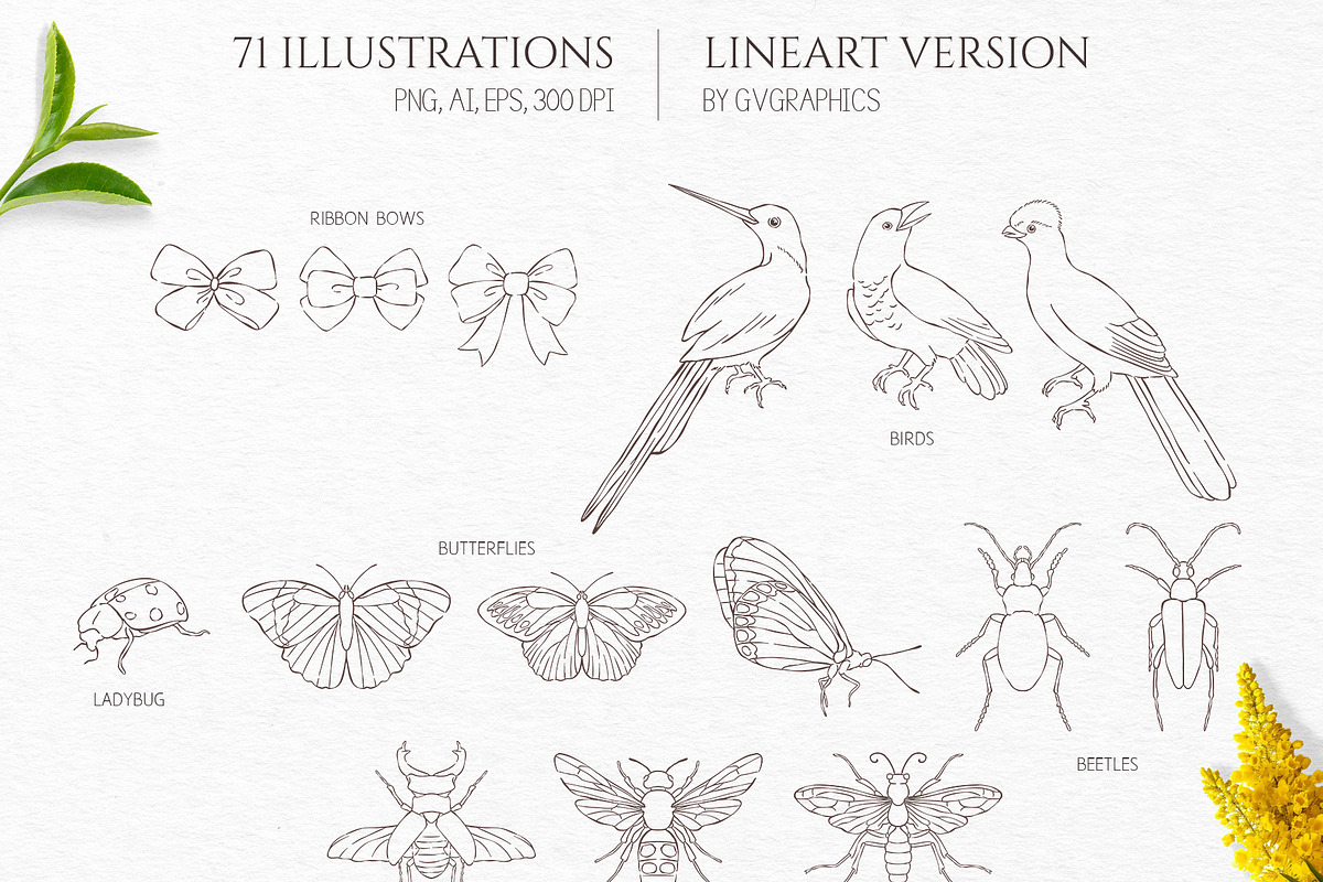 Lush Vol. 1 Collection, a Seasonal Illustration by GVGraphics (Photo 3 of 21)