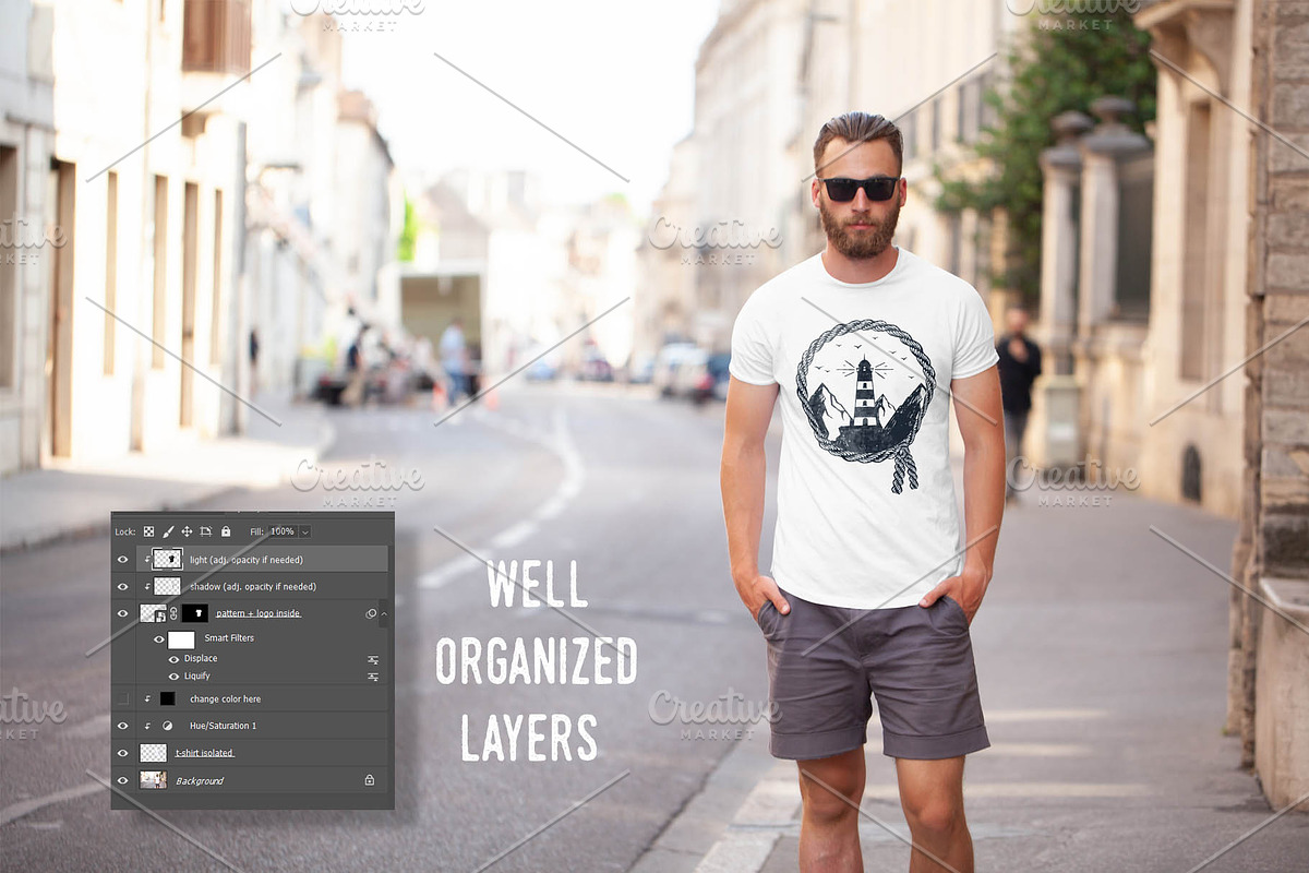 T-Shirt Mockup pack / Urban Edition, a Shirt Mockup by Arfis (Photo 9 of 28)