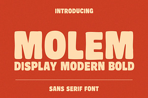 Molem – Bold Retro Display Sans Seri