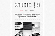 Studio 9 - a Creative Agency Portfol, a WordPress Template by PremiumCoding (Thumbnail 2 of 4)