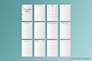 2017 PLANNER Half Size Printable, a Stationery Template by EasyLifePlanners
