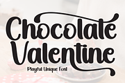 Chocolate Valentine | Script Font, a Handwritten Font by Scratchones (Thumbnail 1 of 9)