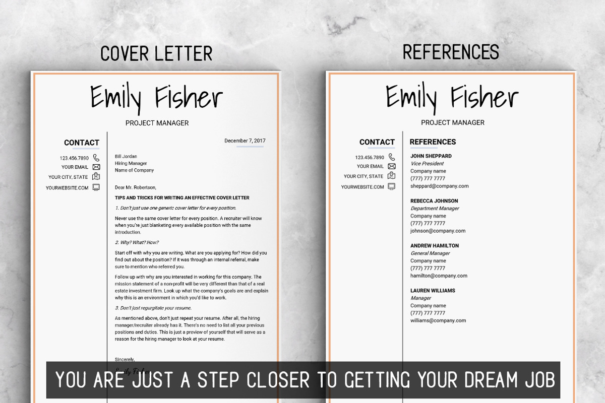 Resume Template / Instant Download, a Resume Template by LevelUpResume (Photo 5 of 5)