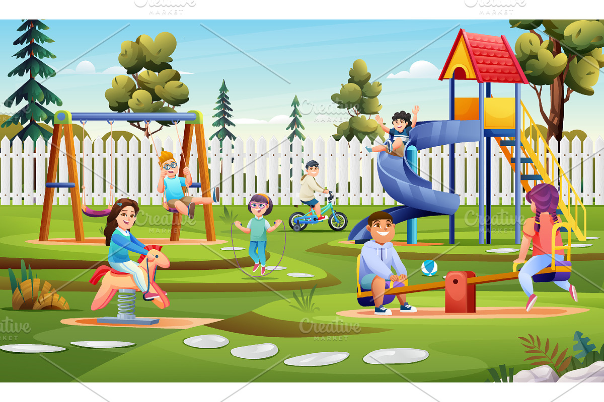 Kids Playground Collection, an Education Illustration by YG Studio (Photo 3 of 8)