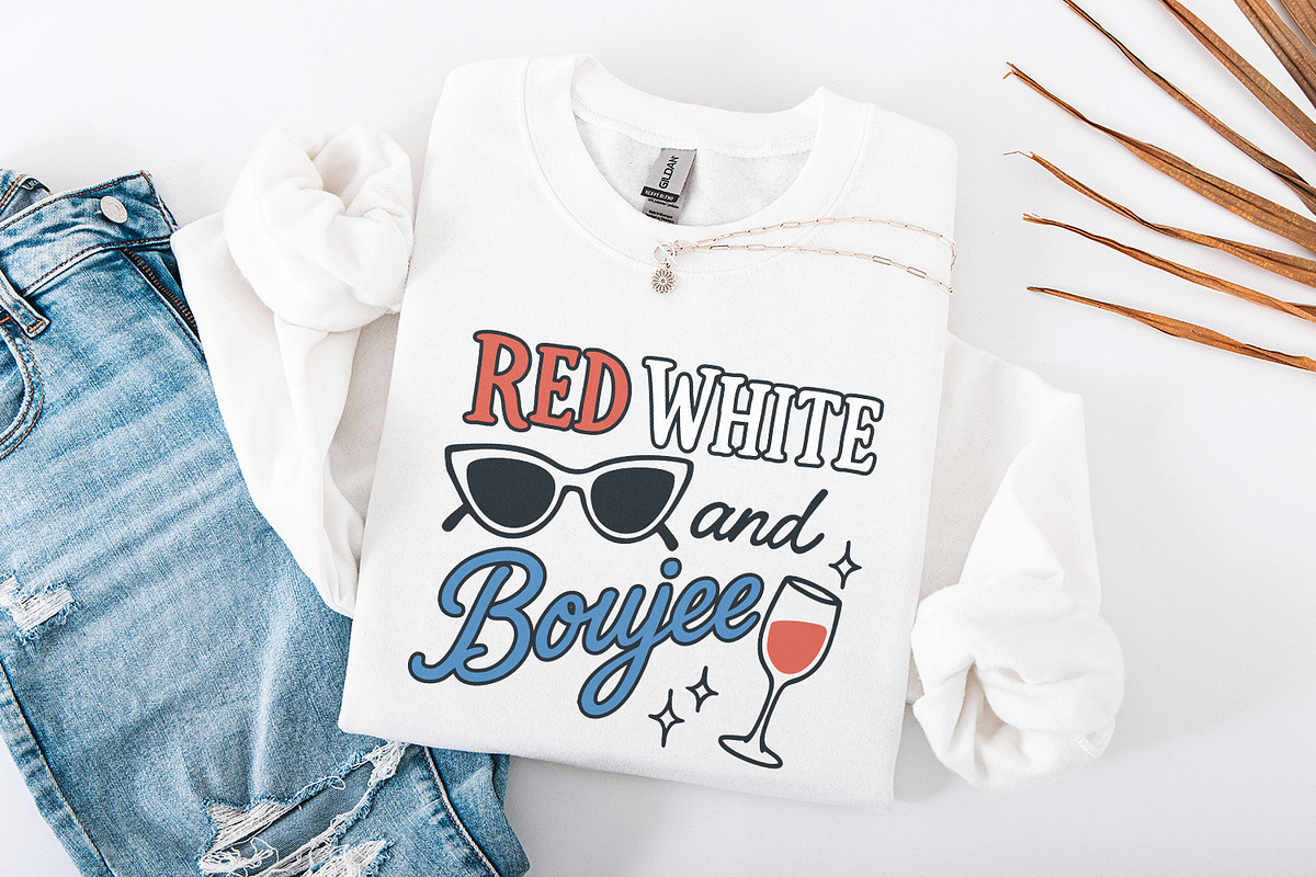 Red White and Baujee PNG, Fourth of, an Illustration by SharpMarketplace (Photo 4 of 9)