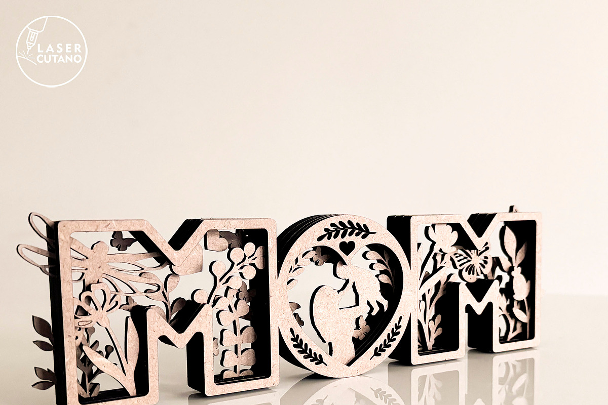 MOM and DAD SET Myltilayer Templates, a Templates & Theme by LaserCutano (Photo 6 of 7)