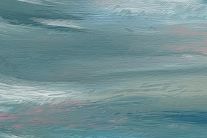 Abstract oil painting landscape showing rolling hills under a cl, a Decorative Illustration by Studio ANNA