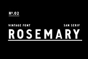 Rosemary - Vintage San Serif, a Sans Serif Font by Rough Patch Studio (Thumbnail 1 of 7)