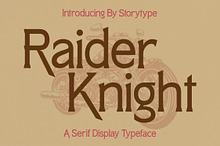 Raider Knight Serif Display Typeface