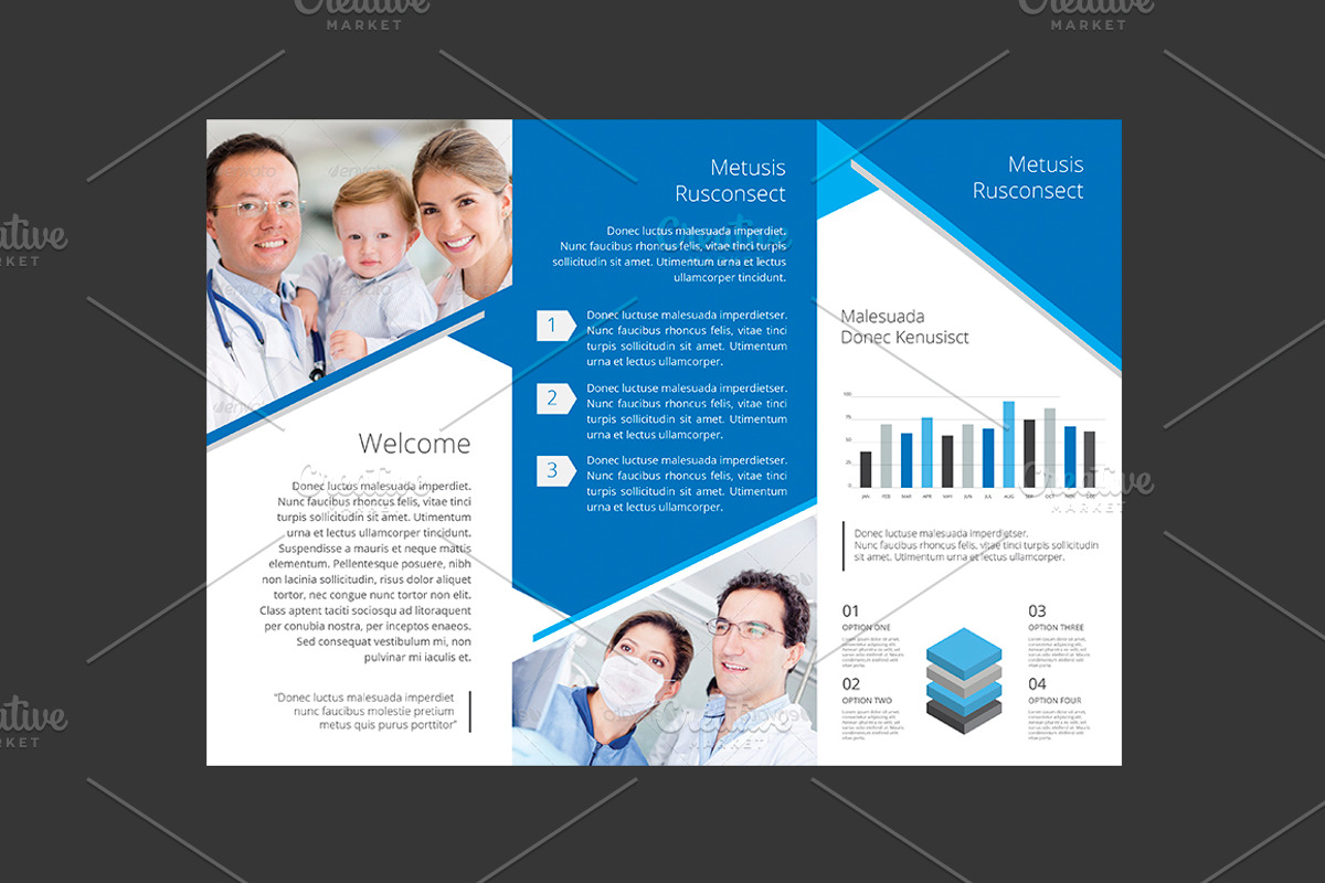 Medical Trifold Brochure, a Brochure Template by Saphari (Photo 9 of 9)
