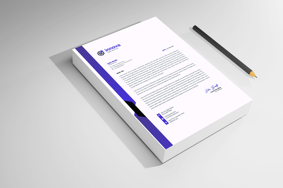 Letterhead design, a Stationery Template by mdmijanur0187 (Photo 2 of 8)