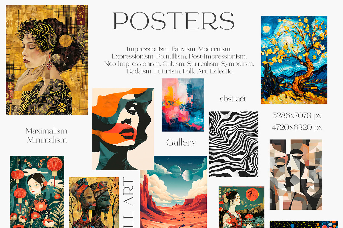 Eclectic Wall Art. Posters., a Background Graphic by Designwork (Photo 9 of 9)