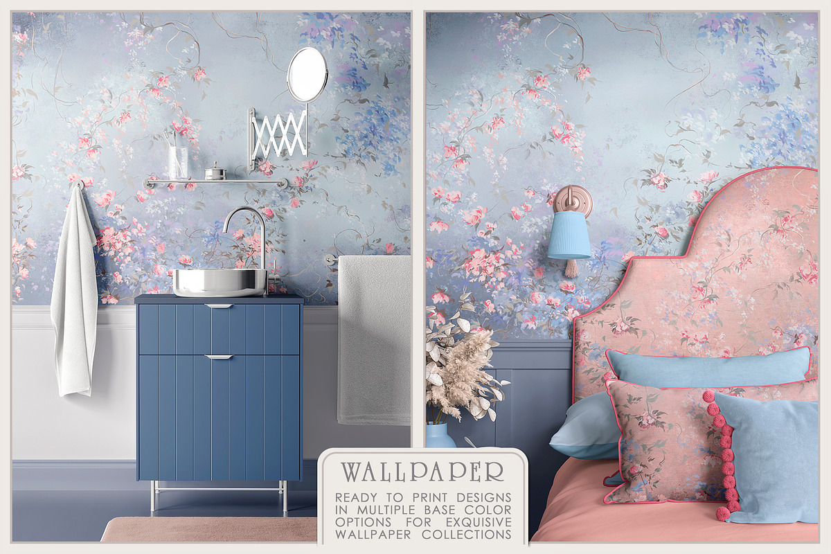 Fresco collection Romantic garden, a Wallpaper Graphic by Natalia0307 (Photo 8 of 17)