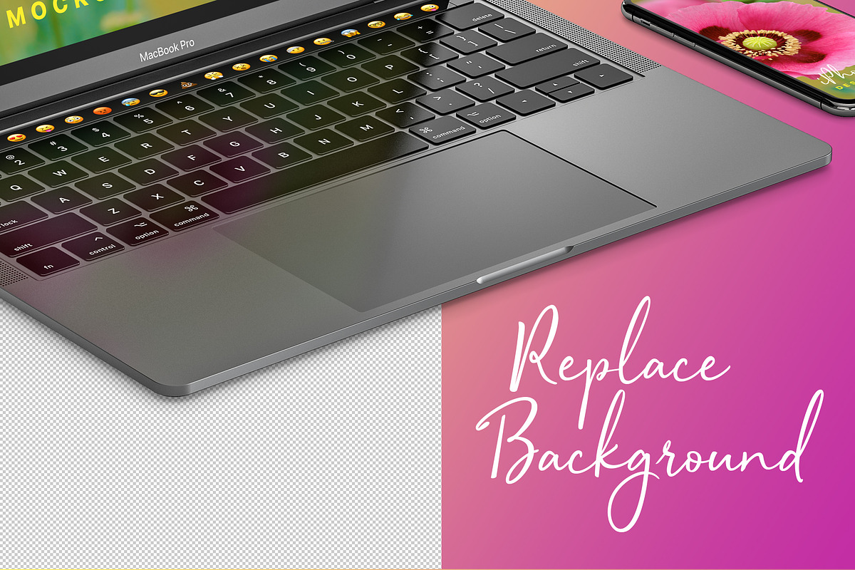 MacBook Pro/ iPhone XS Design Mockup, a Mac Mockup by illustrated (Photo 4 of 9)