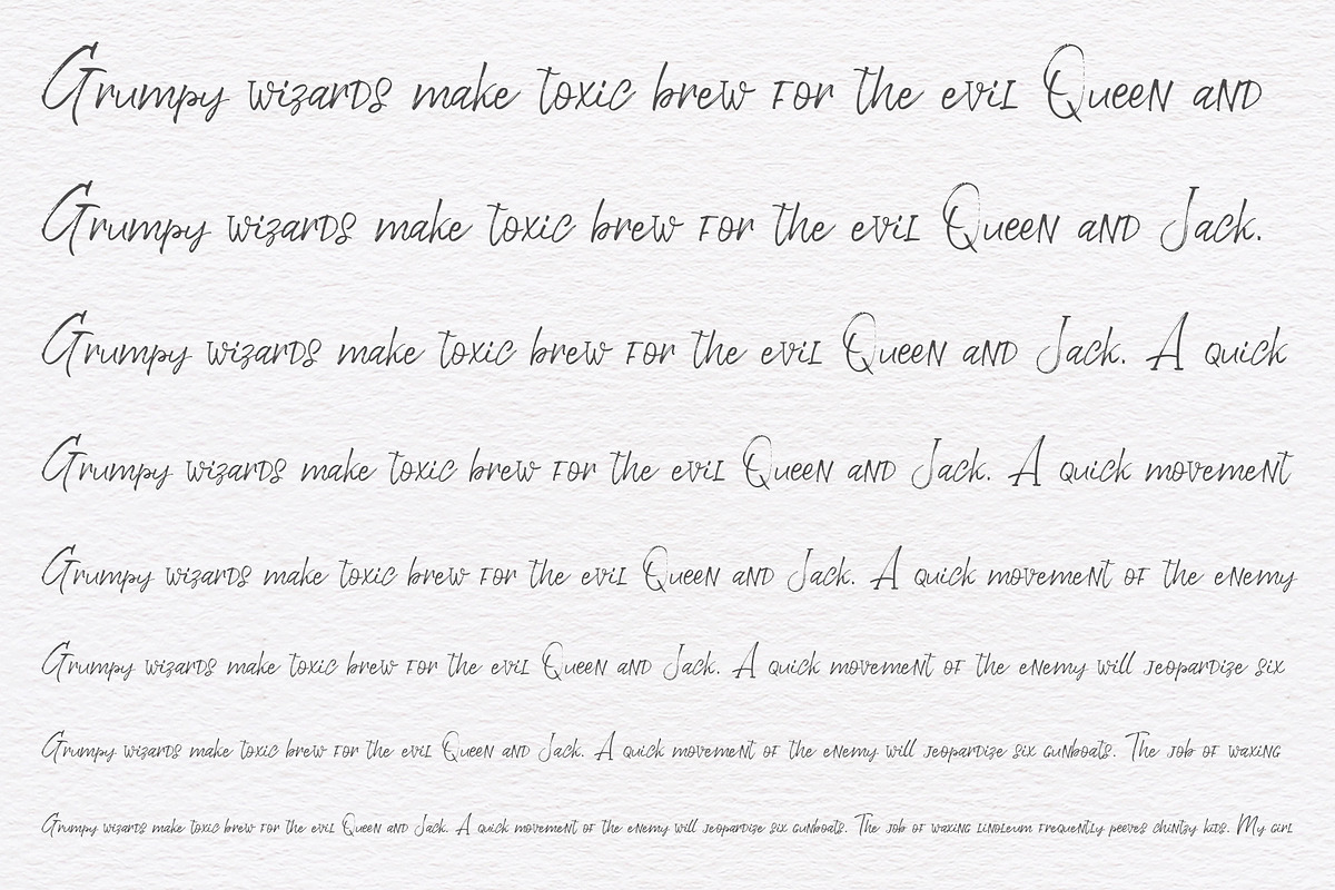 Polytones | A Brush Made Font preview 5