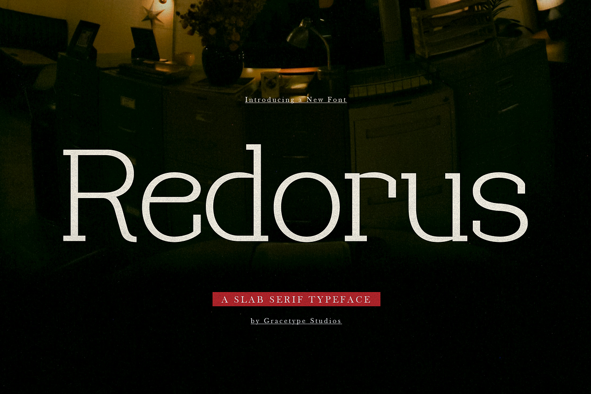 Redorus | Slab Serif Typeface, a Slab Serif Font by gracetype_studio (Photo 1 of 12)