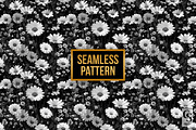 Black & White Daisy Wildflower Paper, a Pattern Graphic by Creative Store (Thumbnail 3 of 4)