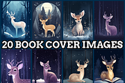 Deer in Winter Forest Coloring Page, an Animal Illustration by maggiesar (Thumbnail 2 of 4)