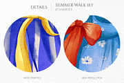 Summer Walk Illustrations, an Object Illustration by GVGraphics (Thumbnail 7 of 8)