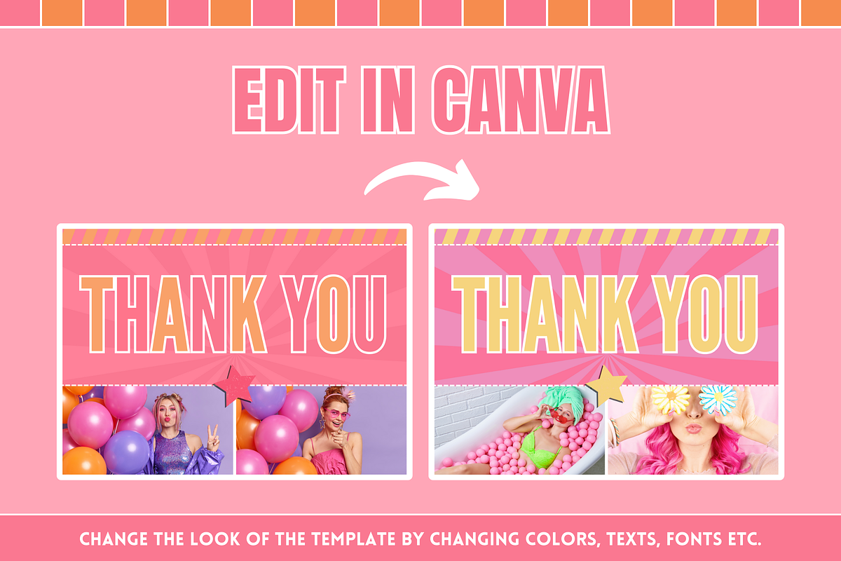 Fun Thank You Card, a Business Card Template by SunshineStudioBoutique (Photo 5 of 10)