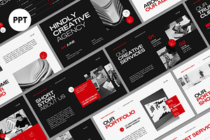 Creative Agency PPT, a Presentation Template by graphicook