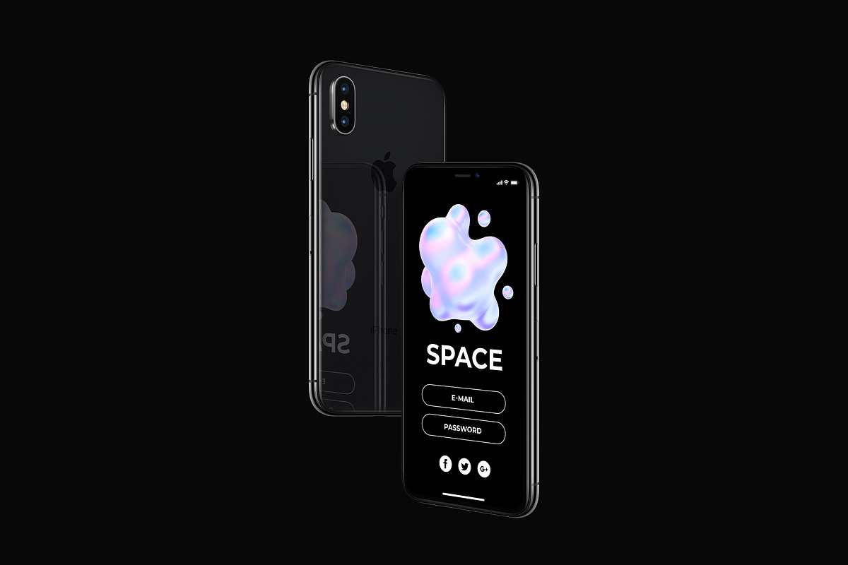 Fluid Holographic Shapes, a Texture Illustration by Mockups & Illustrations (Photo 8 of 9)